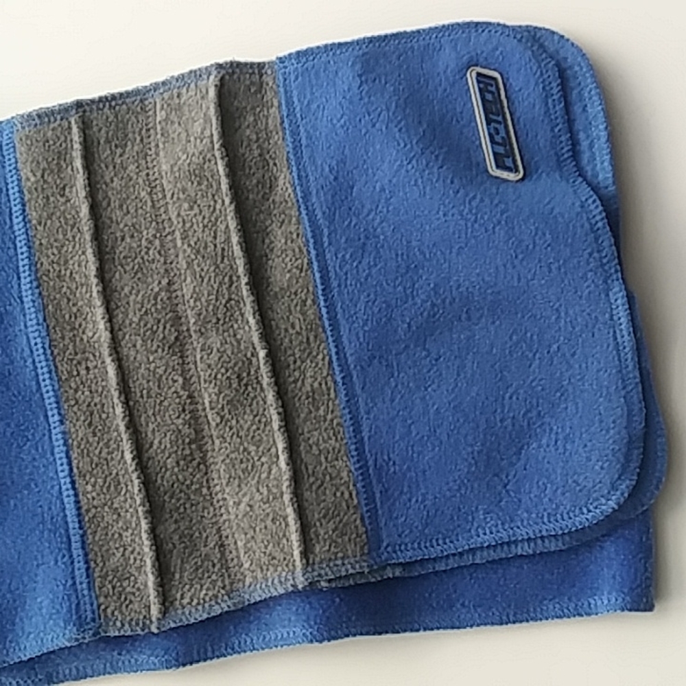 3/$15 Kids Fleece Scarf Blue & Gray
